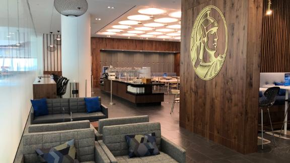The new Amex Centurion Lounge at New York's LaGuardia airport is one of over 40 lounges worldwide that will be branded with the Centurion name.