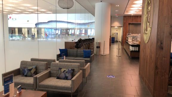 Use your Amex Platinum card to access the new Amex Centurion Lounge at New York's LaGuardia airport.
