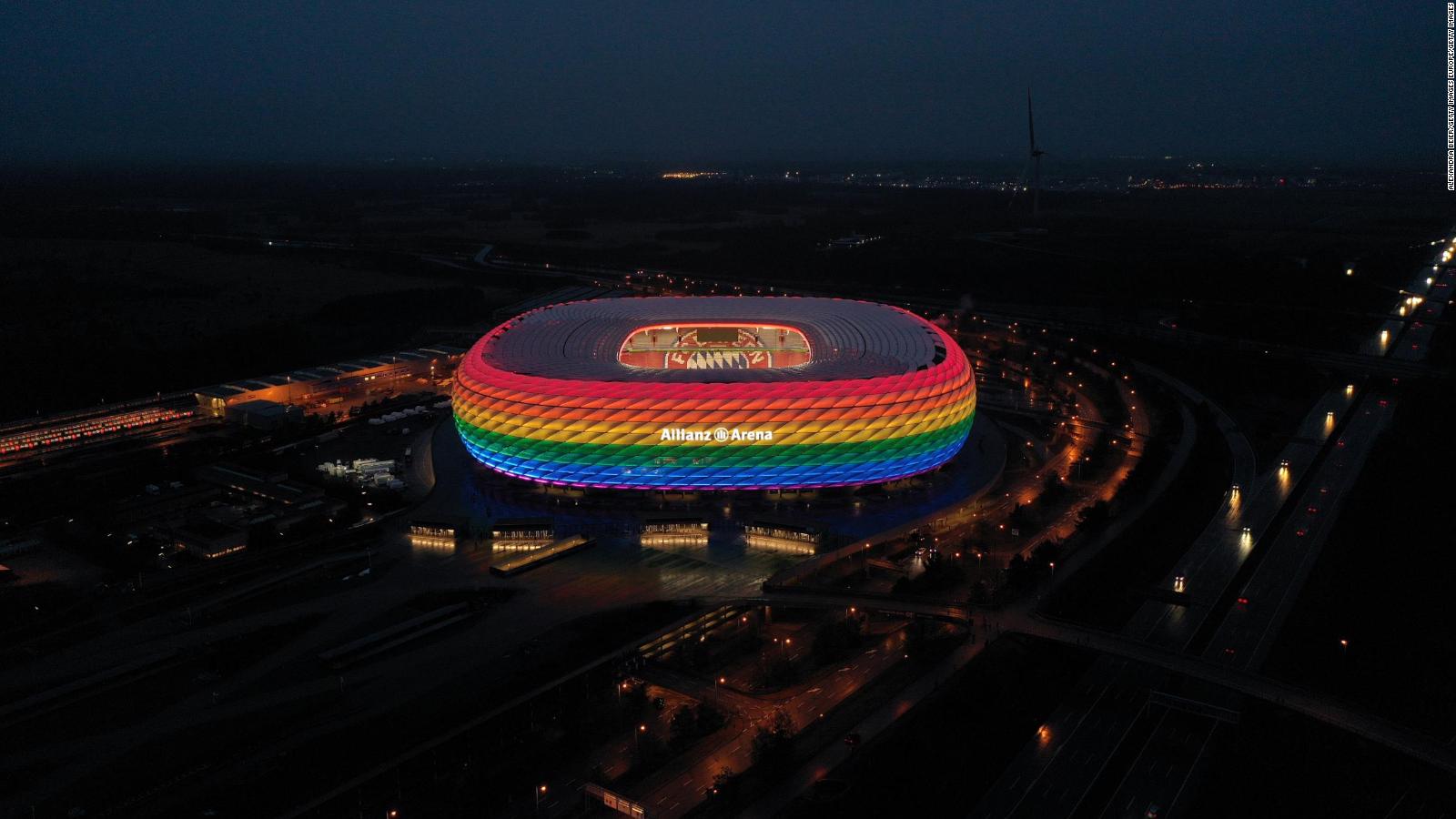 UEFA rejects request to light up Allianz Arena in rainbow colors for