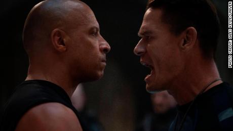 Vin Diesel and John Cena square off in &#39;F9: The Fast Saga (Giles Keyte/Universal).