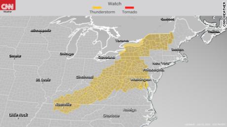 Damaging Hail Strong Wind Gusts And Possible Tornadoes Are Likely From Tennessee To Vermont Cnn