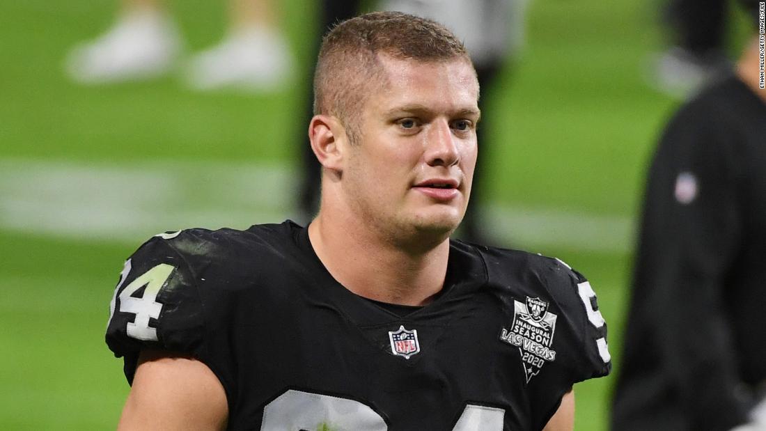 Carl Nassib's jersey becomes the NFL's top-seller after he announces he is  gay 