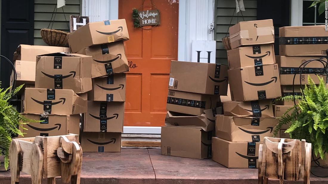 After 150 Amazon packages arrived at a woman's home by mistake, she decided to donate the contents to local hospitals