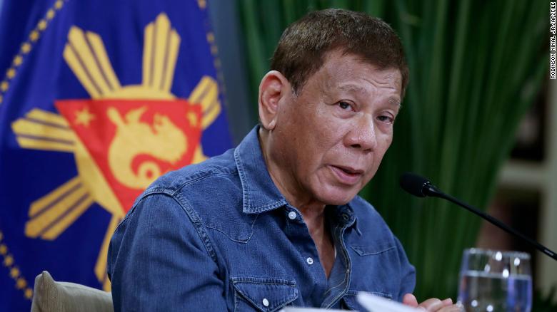 Philippine President Rodrigo Duterte threatens to jail those who refuse Covid-19 vaccine