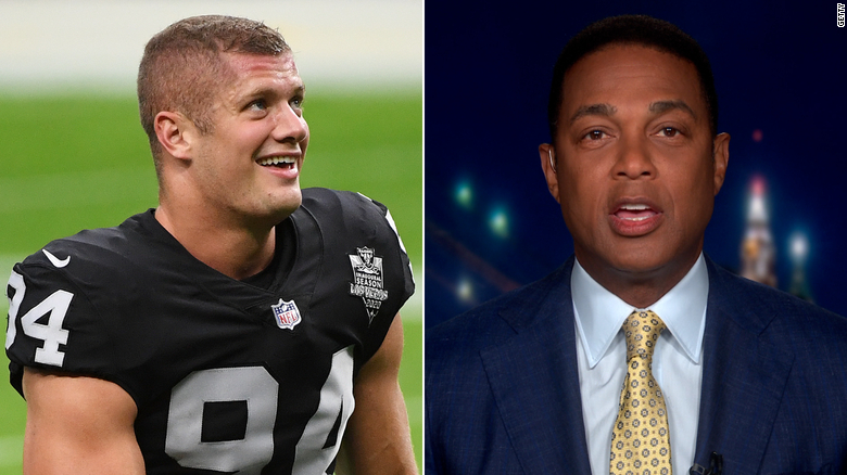 Don Lemon gives Carl Nassib a round of applause 
