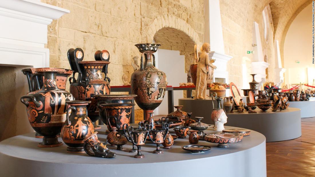 Hundreds of stolen artifacts recovered in Italy