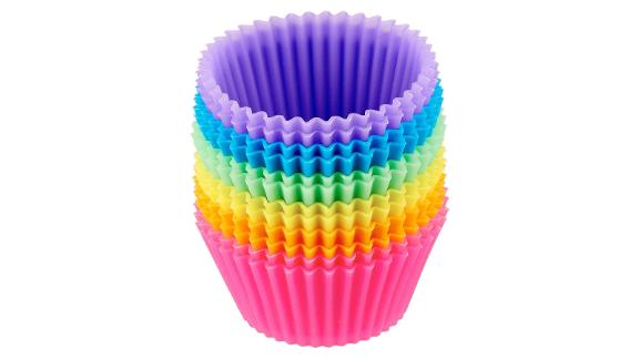 Silicone resusable cupcake tins