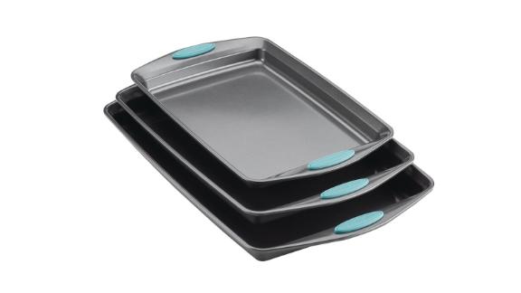 Set of 3-piece Rachael Ray non-stick cookie pans