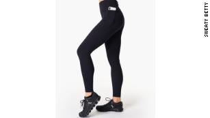 New! $100 SWEATY BETTY Power 7/8 Workout Leggings in Ultra Black