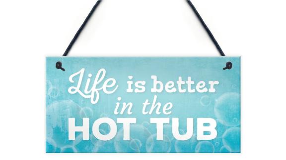 XLD Store Novelty Hot Tub Sign 