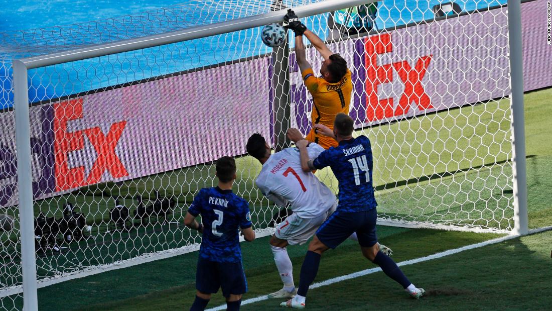 Martin Dubravka: Goalkeeper's astonishing own goal hands Spain path to Euro 2020's knockout stages