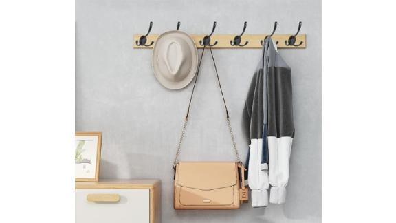 Wall Mounted Black Coat Hooks