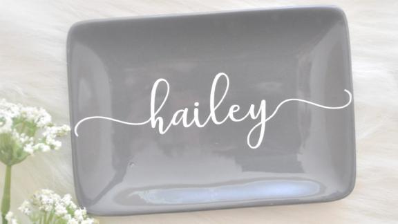 Personalized Trinket Dish