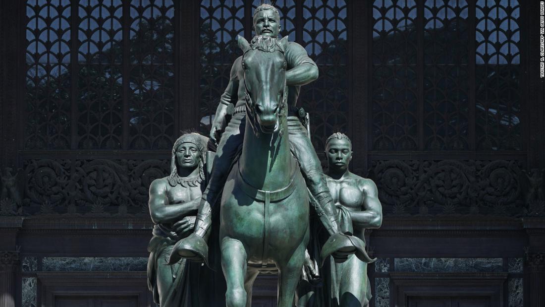 The Theodore Roosevelt statue in front of New York's Museum of Natural History will finally be removed