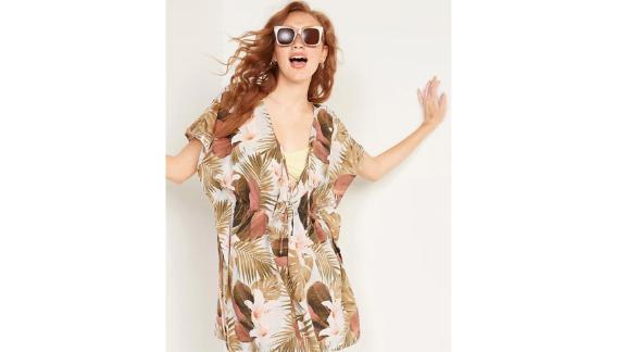 Old Navy Soft-Woven Tie-Waist Kaftan Swim Cover-Up