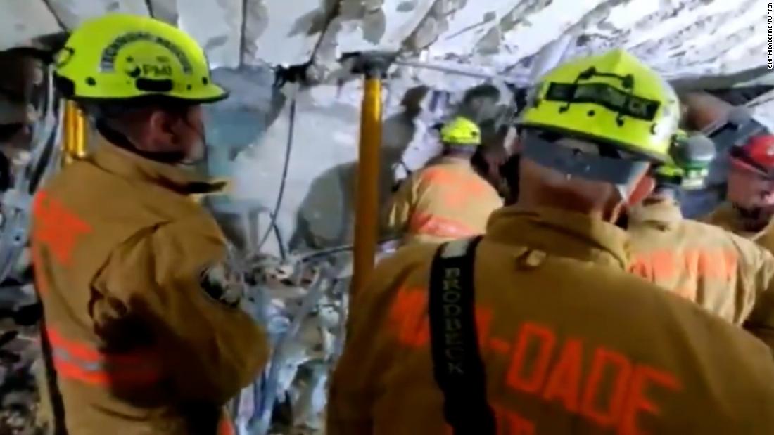 Video Shows Rescuers Working To Find People Trapped Under Rubble Cnn