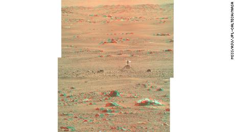 Persevering Rover, 8 Haziran'da kameralarını kullanarak bu 3D görüntüleri yakaladı. 