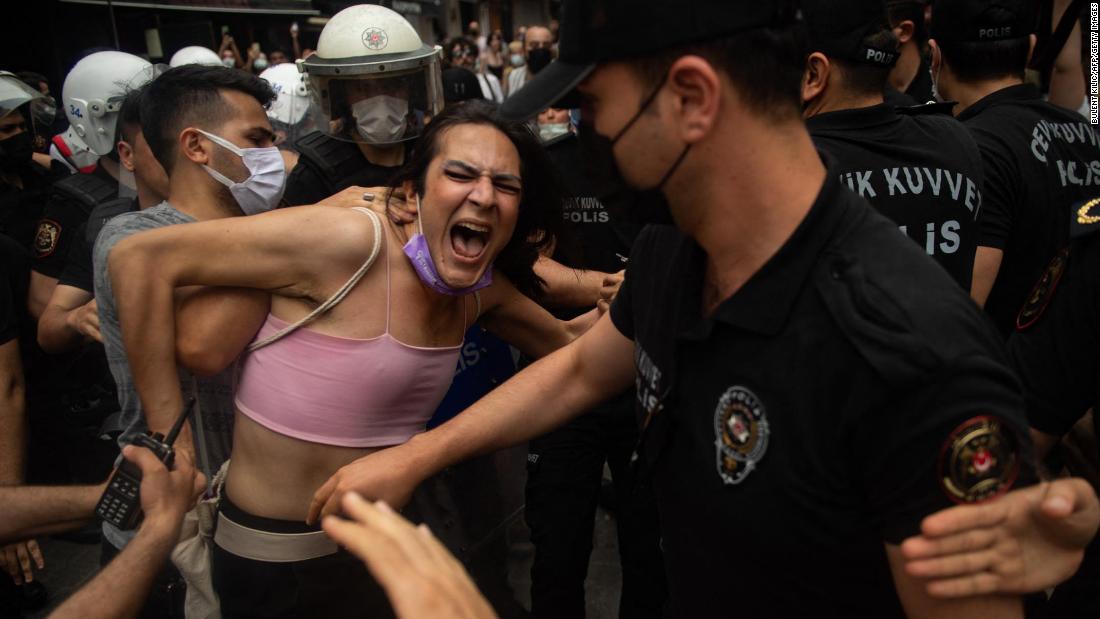 Istanbul Pride Parade Turkish Police Fire Tear Gas To Disperse Crowds