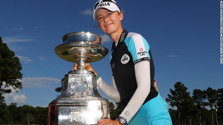 Nelly Korda's first major title is a family affair