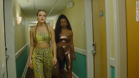Riley Keough (left) stars as &quot;Stefani&quot; and Taylour Paige (right) stars as &quot;Zola&quot; in director Janicza Bravo&#39;s ZOLA, an A24 Films release. Cr. A24 Films