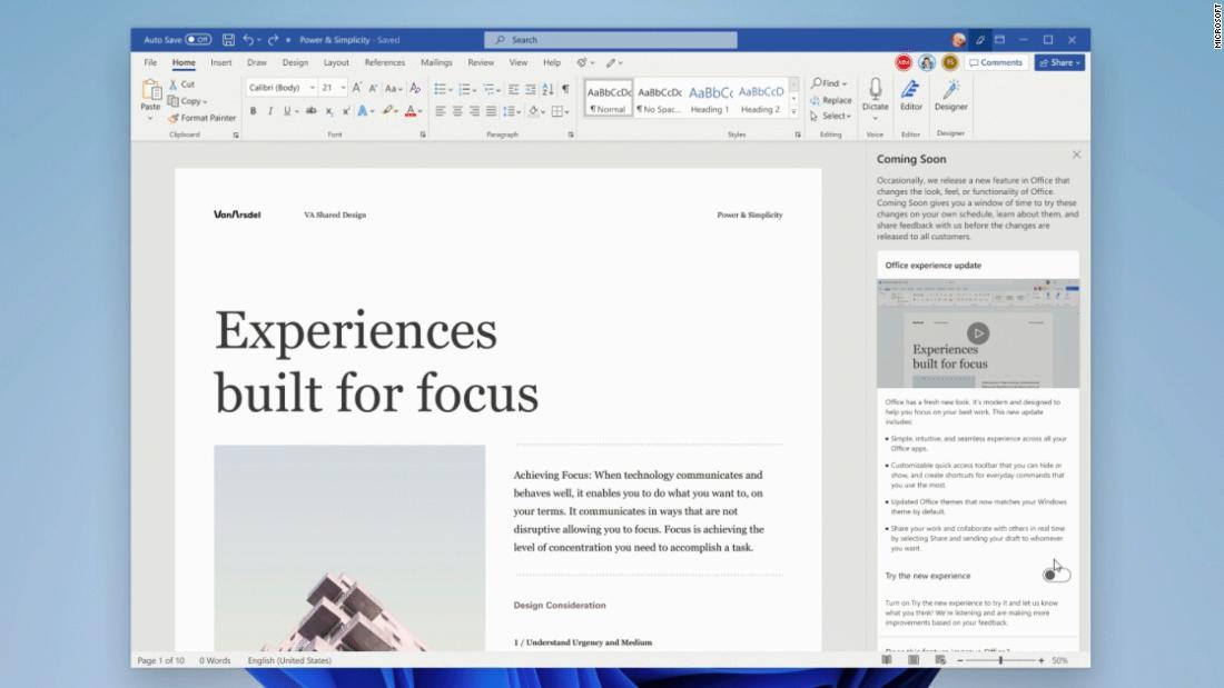 Microsoft Office is getting a major redesign - CNN