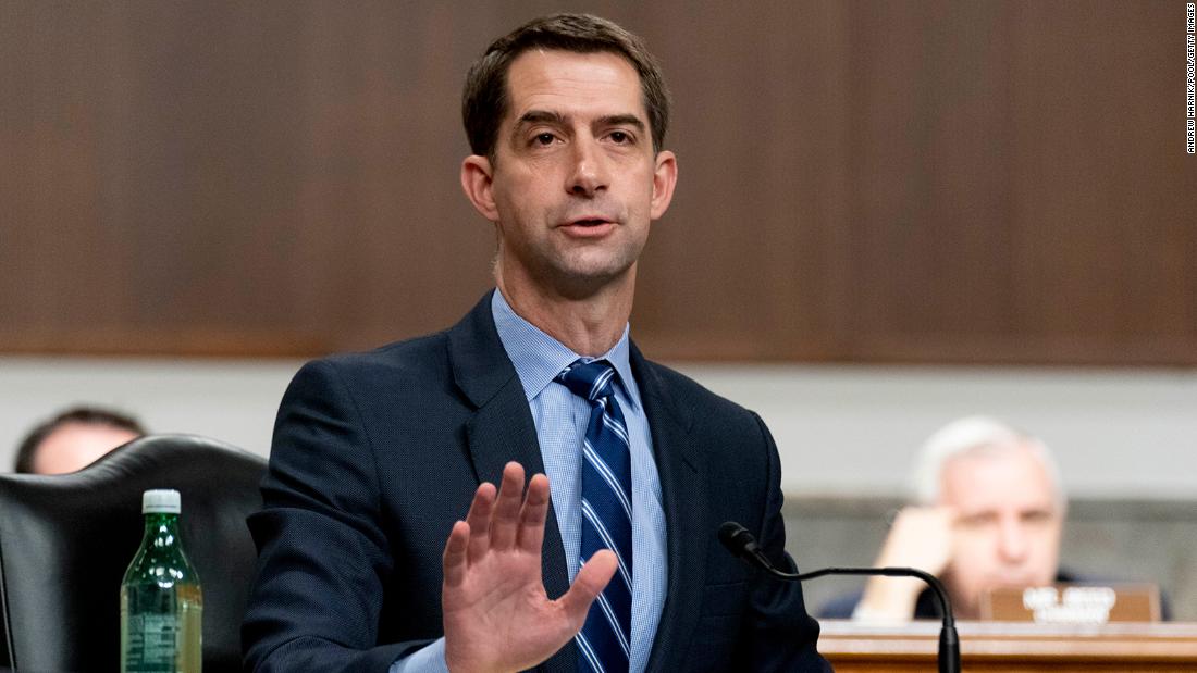Sen. Tom Cotton blasts Biden over borders, cops and crime -- and does push-ups with Chuck Grassley -- in Iowa trip
