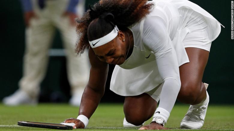 Wimbledon organizers ‘happy’ with court conditions as Serena Williams and Adrian Mannarino suffer slips