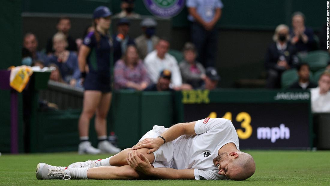 Wimbledon organizers 'happy' with court conditions as Serena Williams and Adrian Mannarino suffer slips