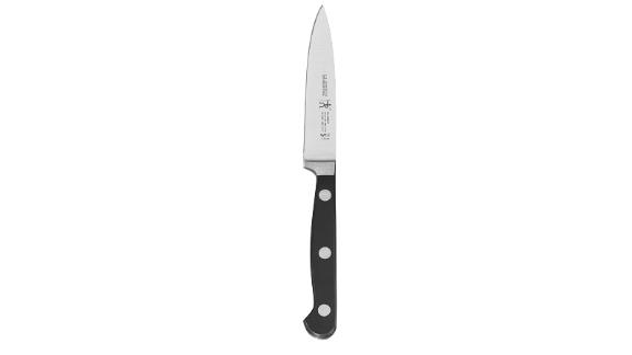 J.A. Henckels Classic Paring Knife, 4-inch Black/Stainless Steel