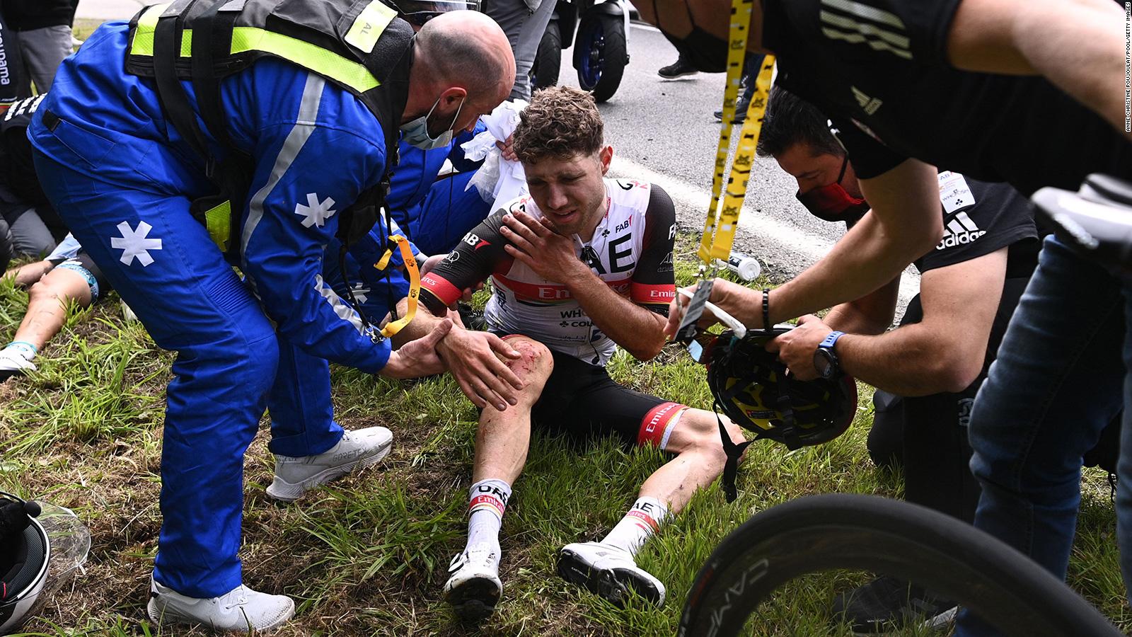 Daniel Oss Cyclist withdraws from Tour de France after breaking neck