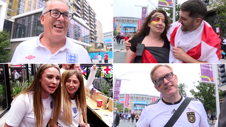 See ecstatic fans celebrate England's historic win over Germany