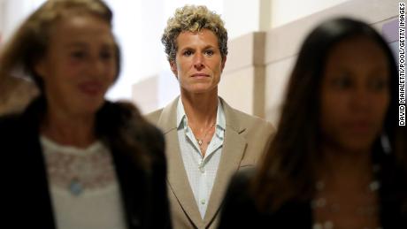 Andrea Constand returns to the courtroom at the sentencing hearing for the sexual assault trial of entertainer Bill Cosby at the Montgomery County Courthouse  September 24, 2018, in Norristown, Pennsylvania.