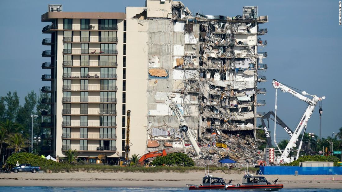 A woman's voice was heard from the rubble during the initial rescue efforts at the Surfside condo collapse