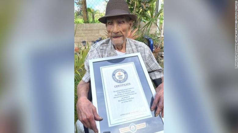 A 112-year-old in Puerto Rico sets Guinness World Record as oldest living man