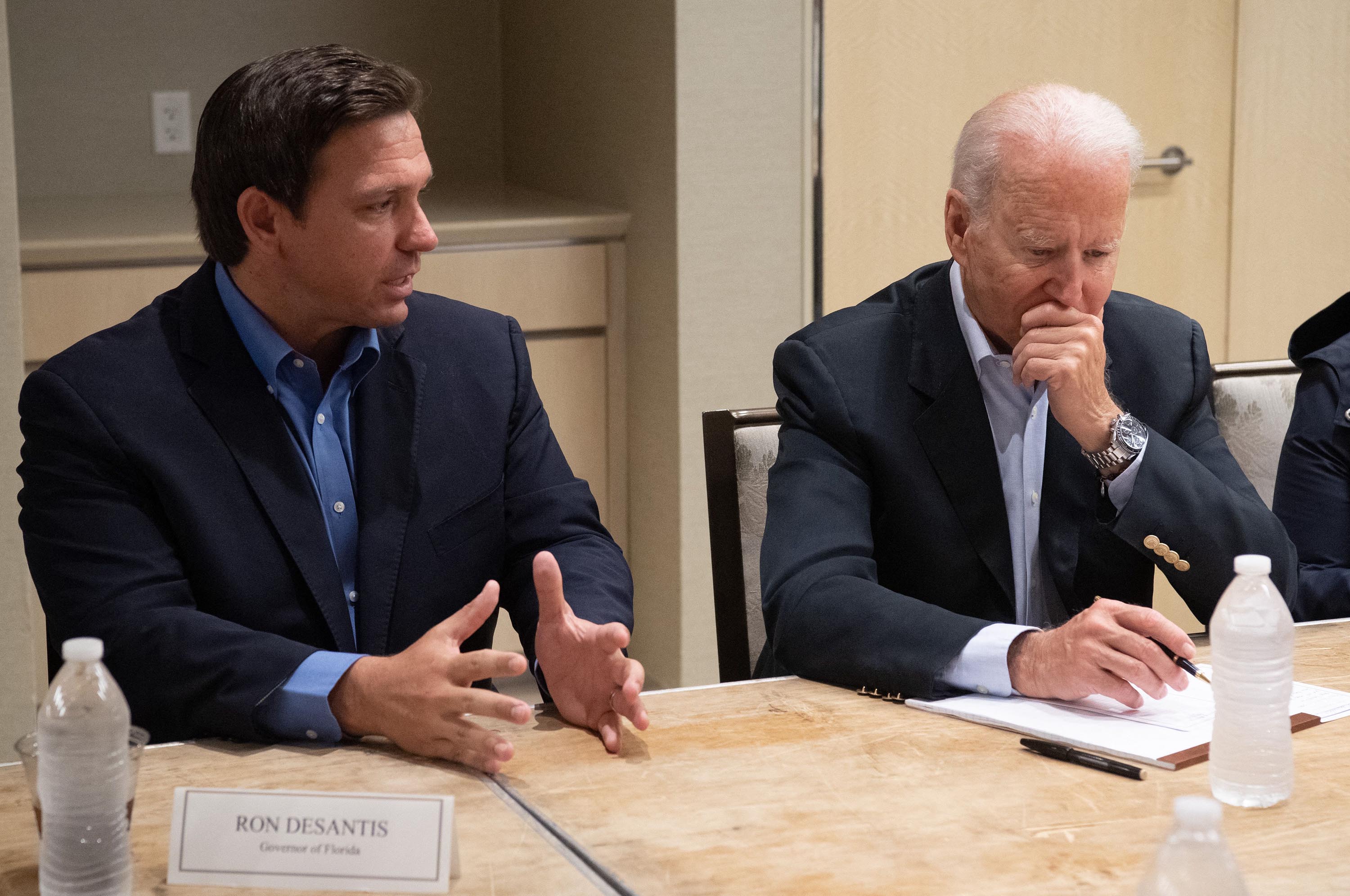 Ron DeSantis and Joe Biden