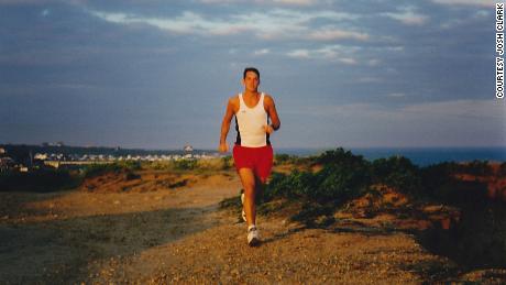 Josh Clark is shown running in 1996, the year he designed the Couch to 5K exercise program.
