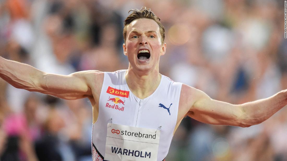 Norway's Karsten Warholm breaks men's 400m hurdles world record