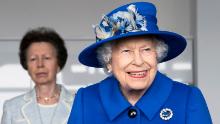 The Queen and Princess Anne received a briefing from the UK Space Agency and viewed satellite production, at Skypark in Glasgow, Scotland on Wednesday.