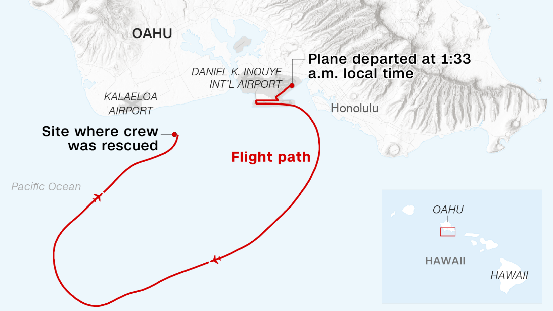 A Boeing 737 cargo plane in Hawaii makes emergency landing in the water