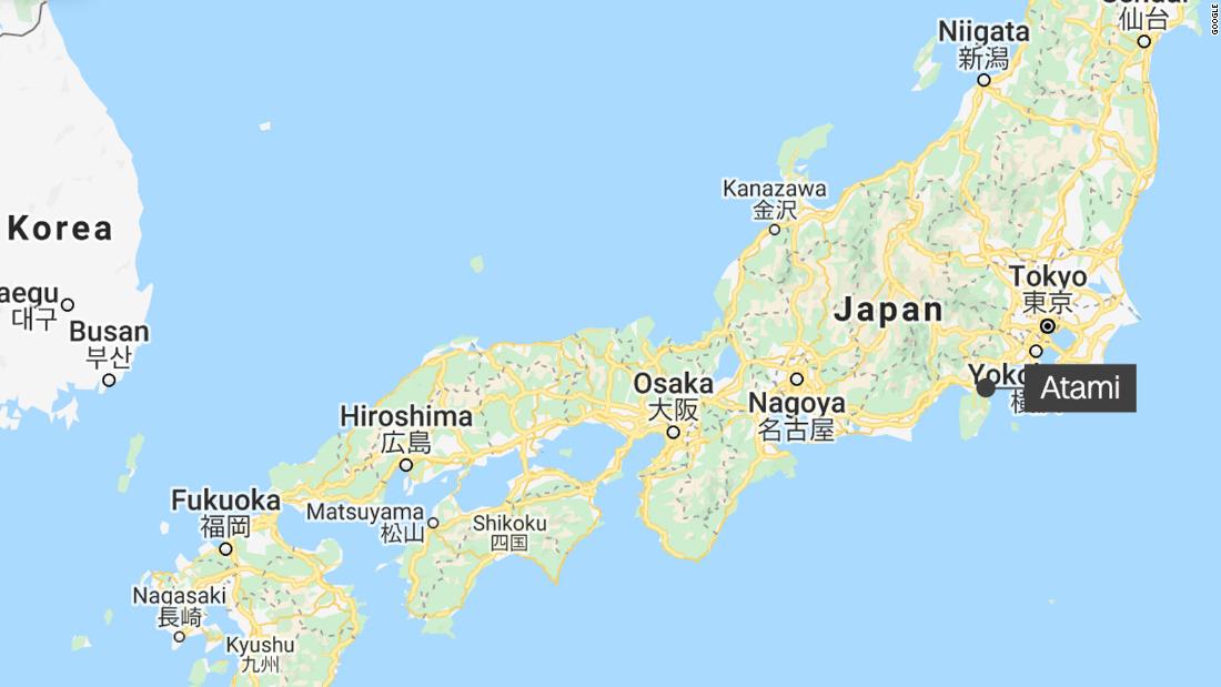 About 20 people missing after mudslide sweeps across Japan's Atami city