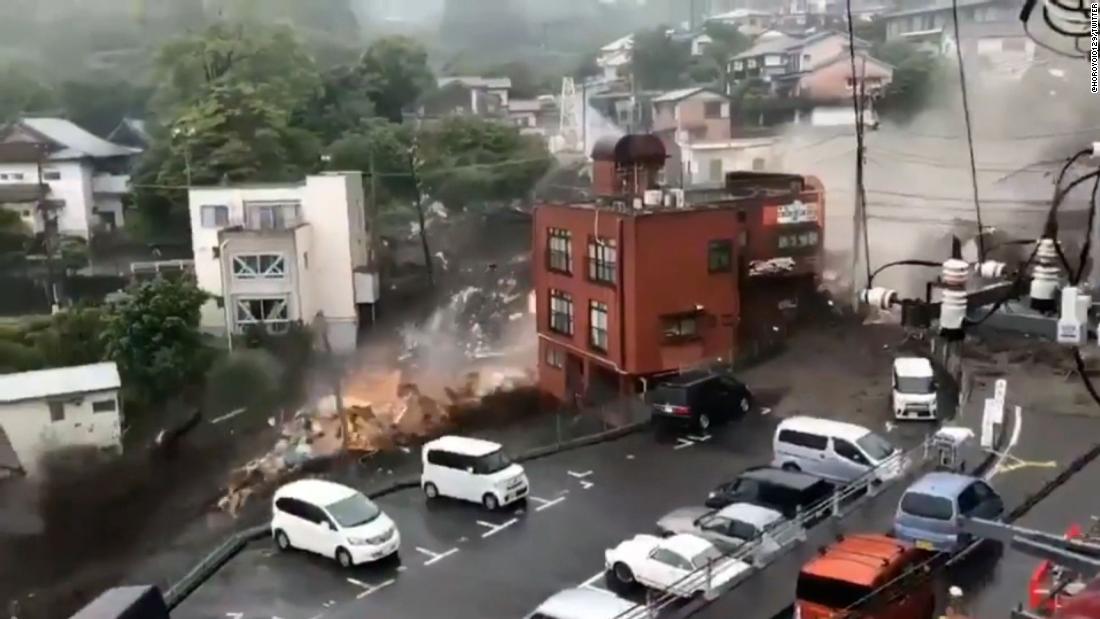 About 20 people missing after mudslide topples buildings in Japan's Atami city