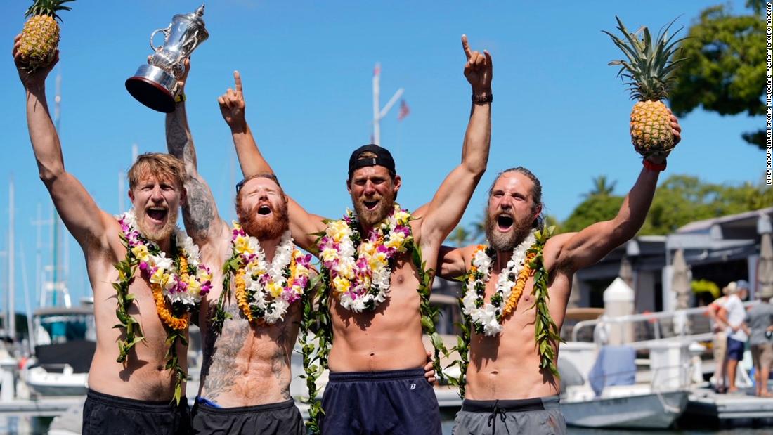 Rowing team completes journey from San Francisco to Honolulu in reported record time