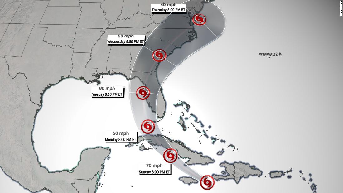 The official hurricane forecast track could be confusing the public
