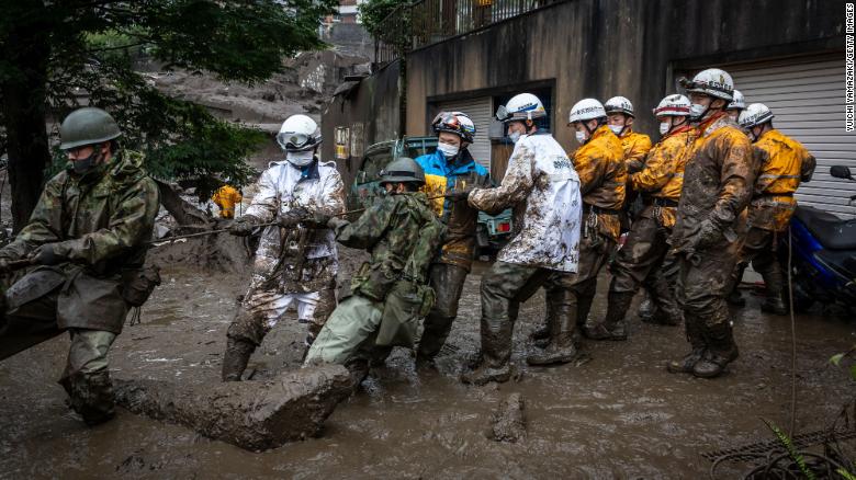 More than 100 people feared missing in deadly ‘tsunami’ mudslide in central japan