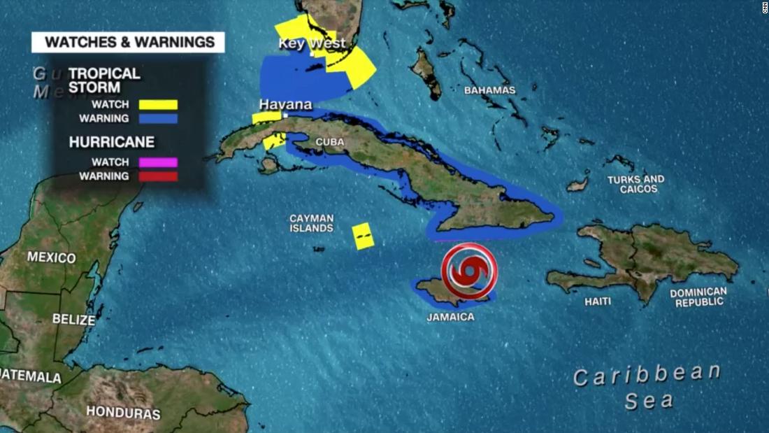 Tropical Storm Elsa heads toward the coast of Cuba with hurricane potential