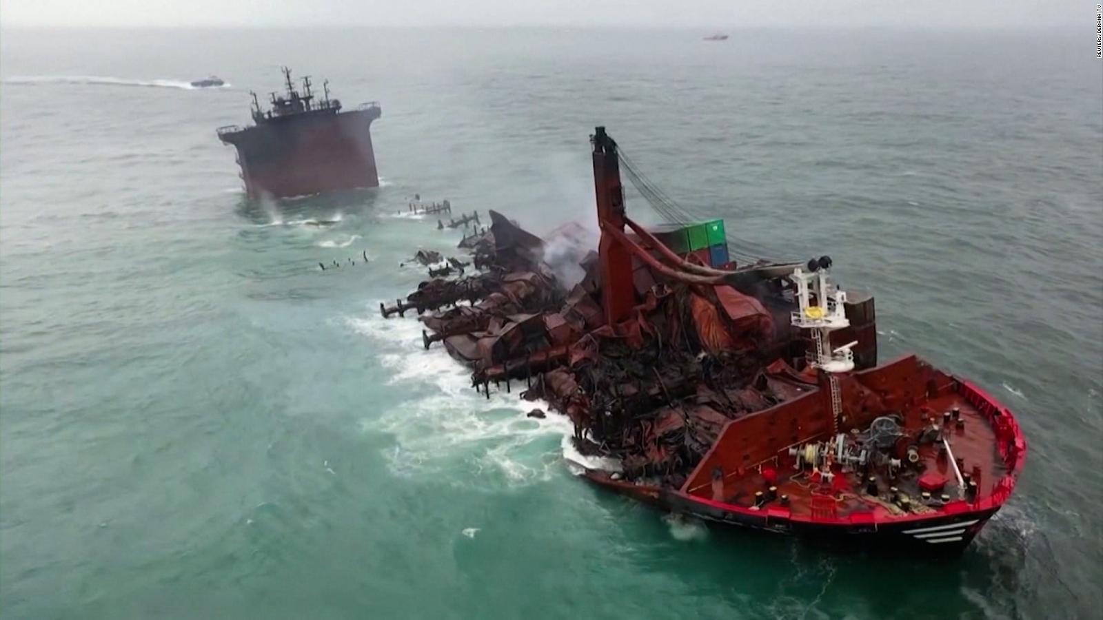 Dead turtles and waves of plastic show Sri Lankan ship disaster's deep ...