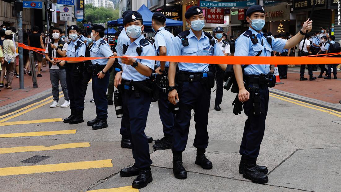 Hong Kong police reveal alleged plot to bomb train stations and courts