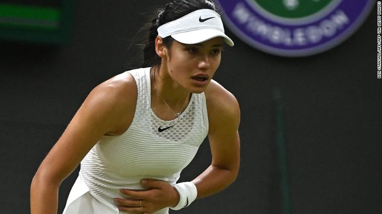 Emma Raducanu dream run at Wimbledon over as she retires with ‘breathing difficulties’