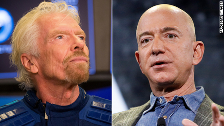 Starship troopers Bezos and Branson, showing up for work