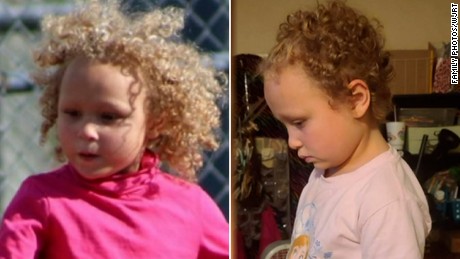 Family photos provided to CNN affiliate WJRT show Jurnee Hoffmeyer before her hair was cut and afterward